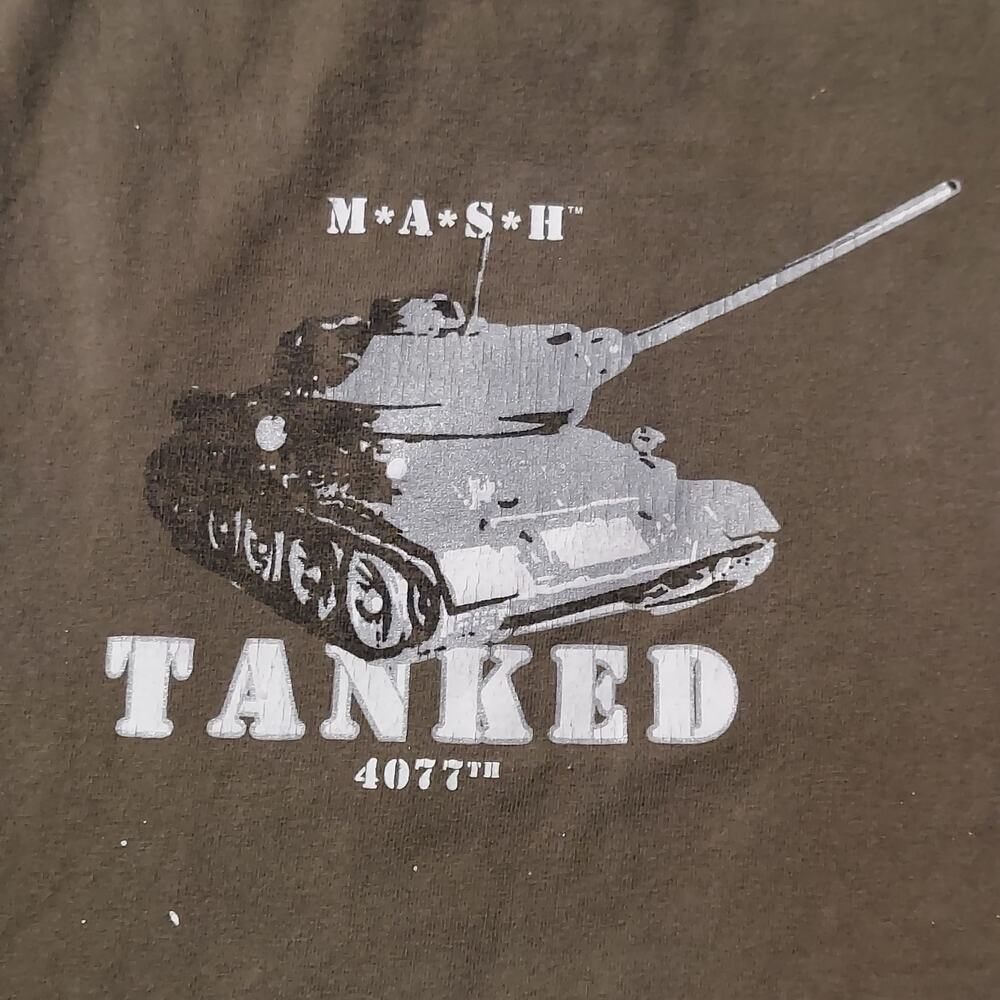 M*A*S*H 4077th Shirt Mens XL Vintage TANKED Short Sleeve Tee